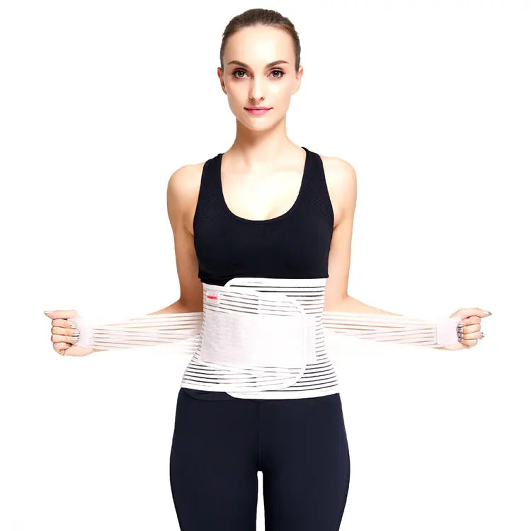 Udoarts Lumbar Support Back Brace With Dual Adjustable Straps, Breathable Mesh Panels And Removable Medical Plastic Splints