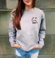 Faith Can Move Mountains Sweatshirt Hipster Faith Over Fear Christian Hoodies Pink Clothing O-Neck Long Sleeve Faith Slogan Tops