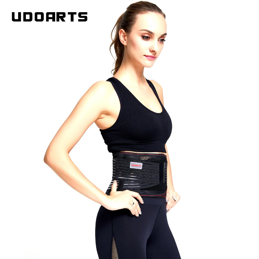 Udoarts Lumbar Brace With Removable Pads And Steel Splints