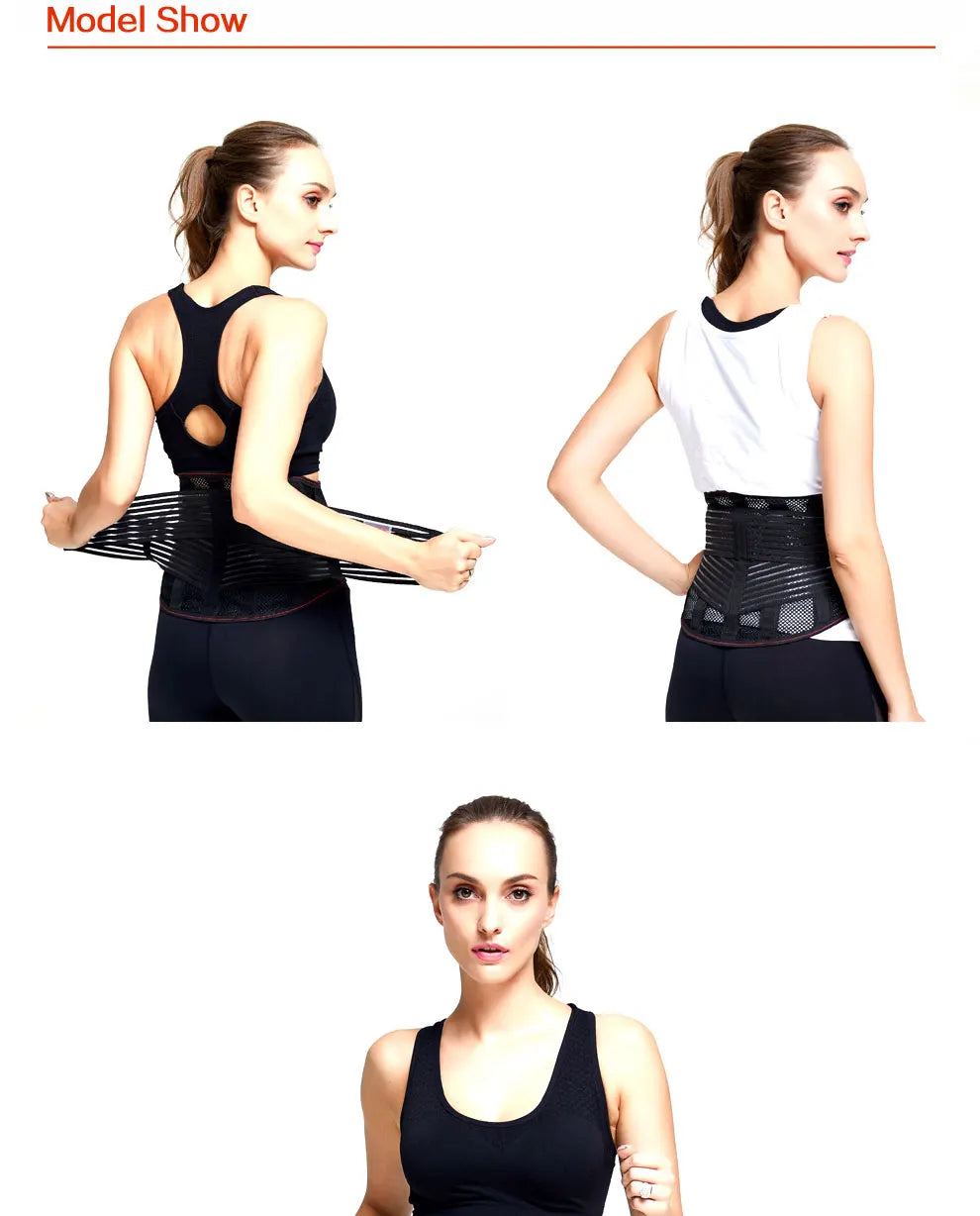 Udoarts Lumbar Brace With Removable Pads And Steel Splints