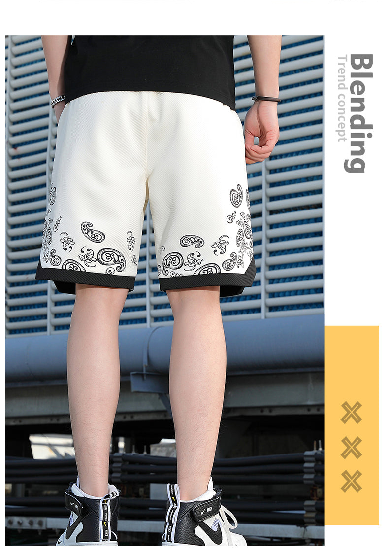 Fashion Brand Thin Beach Loose Knit Casual Shorts