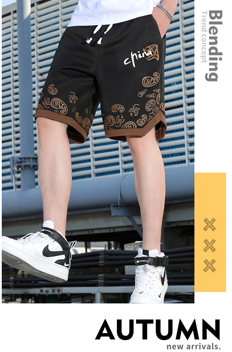 Fashion Brand Thin Beach Loose Knit Casual Shorts