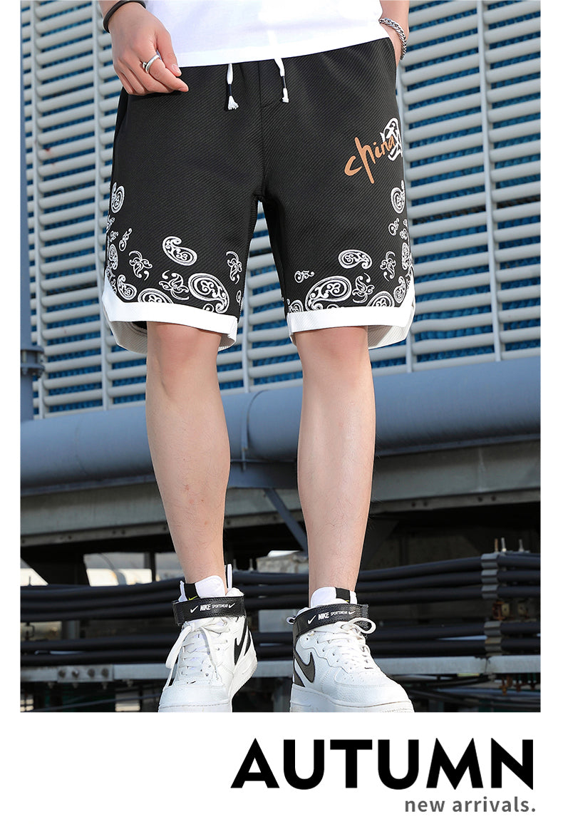 Fashion Brand Thin Beach Loose Knit Casual Shorts