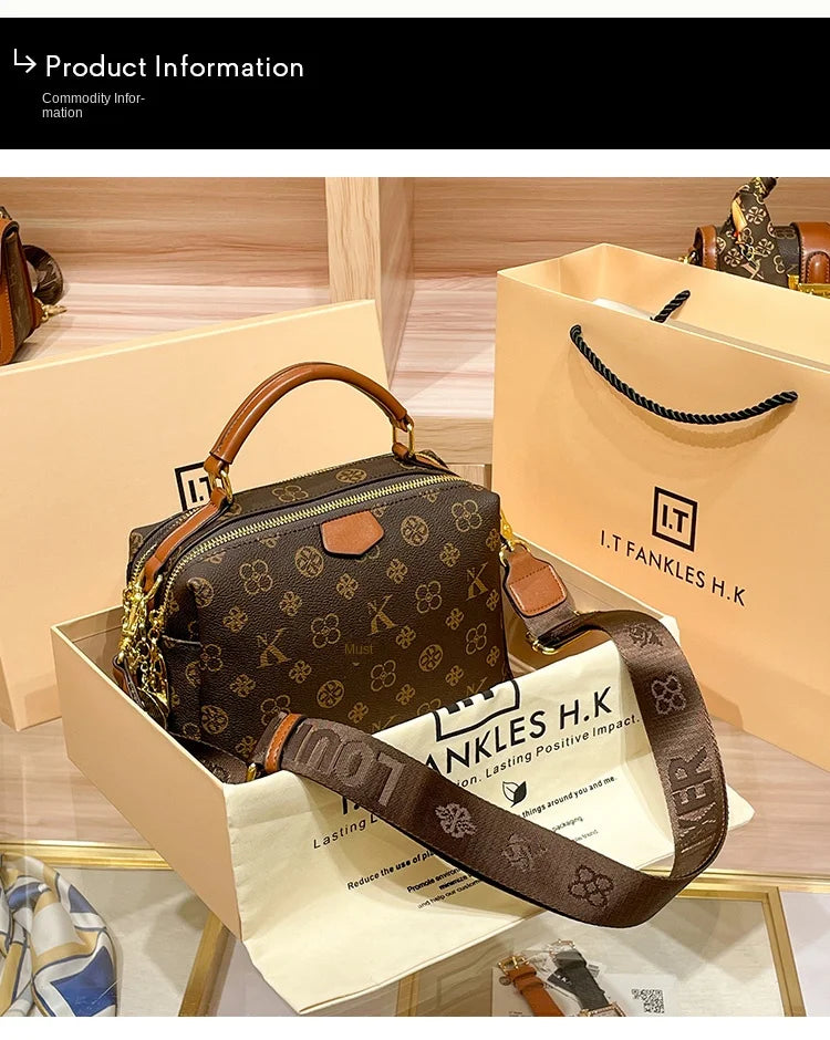 Women's handbag 2025 new autumn and winter designer shoulder crossbody bag, fashionable and high-end pillow bag