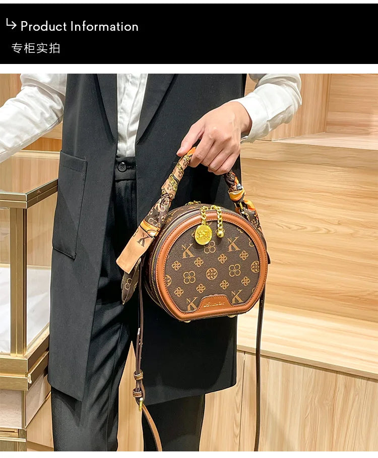 Women's handbag 2025 autumn and winter new item, high-end and high designer single shoulder crossbody bag, light luxury small