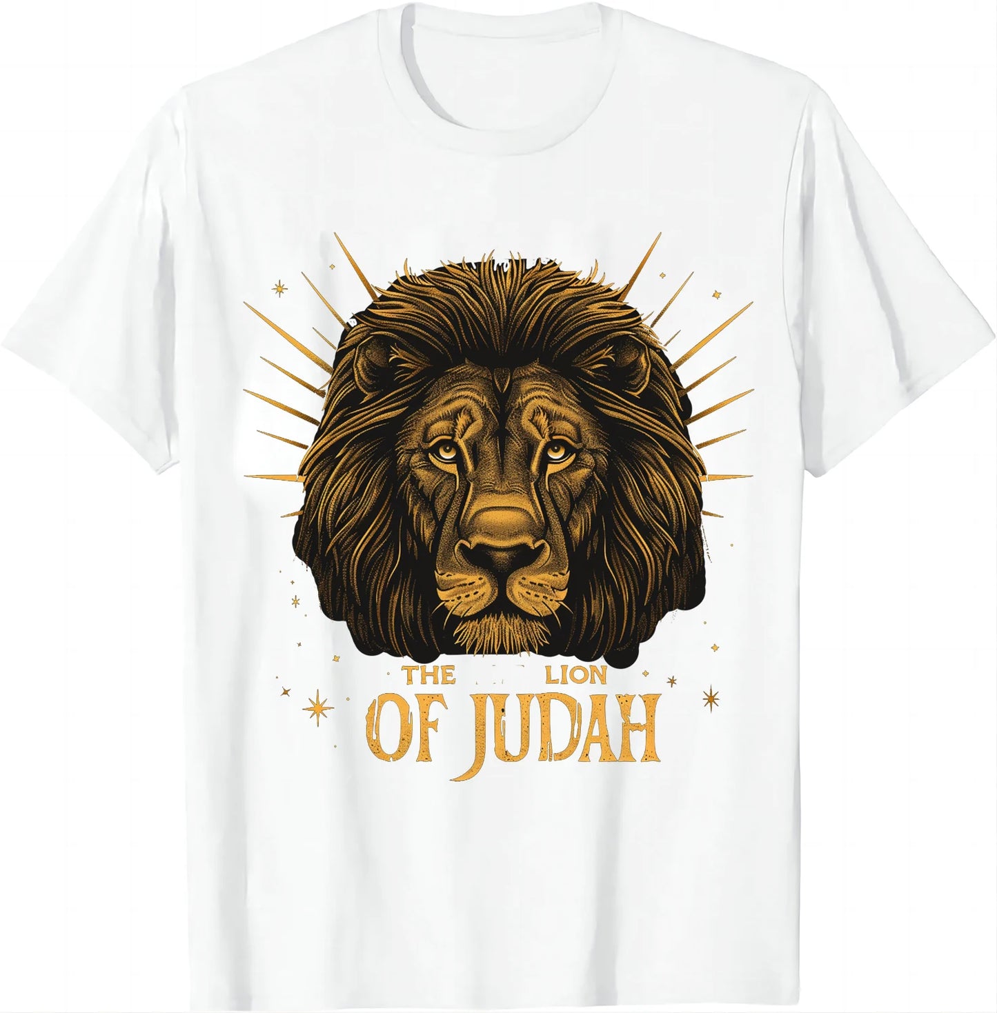 Jesus Lion of Judah Christian Gift for Men Women T-Shirt  Vintage T Shirt  Animal Tops  Ropa Hombre