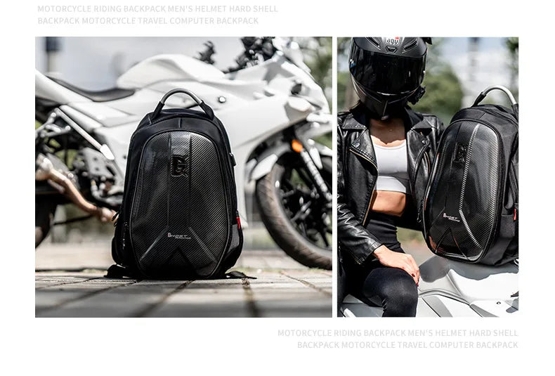 Ghost Racing Large Capacity Motorcycle Bag Waterproof Oxford Cloth Moto Motorbike Riding Backpack Reflective Cycling Package