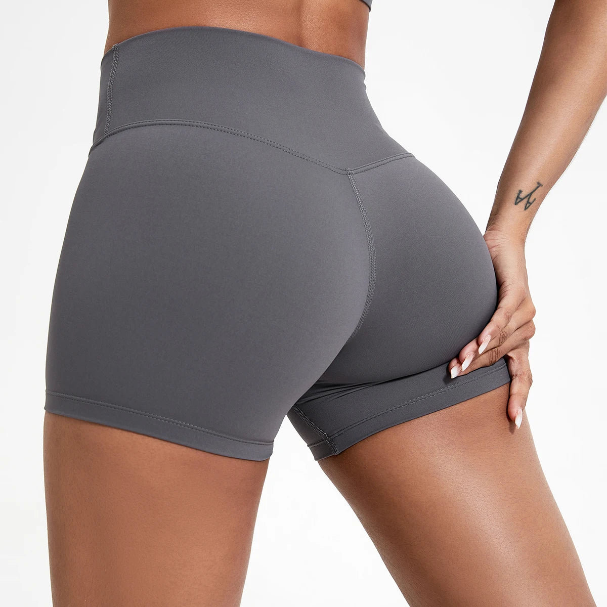 Hearuisavy Running Sports Shorts Women Buttock Lift Gym Leggings Women Cycling Slim Fit Workout Shorts High Waist Yoga Shorts