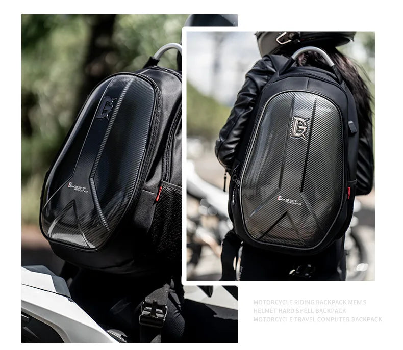 Ghost Racing Large Capacity Motorcycle Bag Waterproof Oxford Cloth Moto Motorbike Riding Backpack Reflective Cycling Package