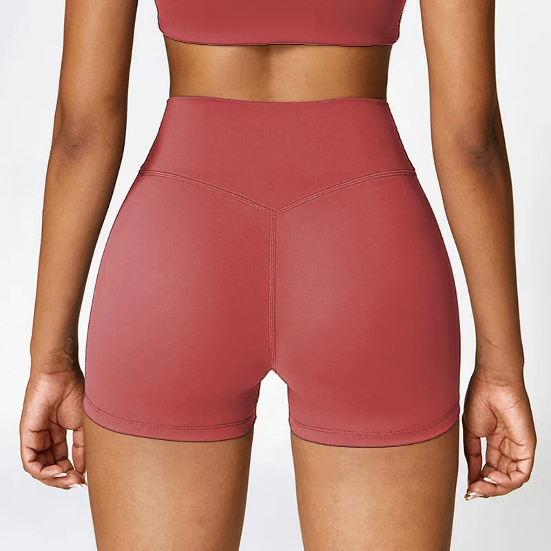 Women's sports Yoga shorts High waist hip lift fitness running cycling quick dry Breathable Yoga women's 3 points yoga shorts