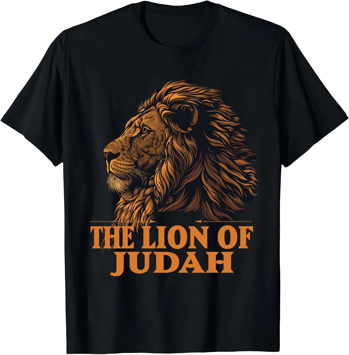 Jesus Lion of Judah Christian Gift for Men Women T-Shirt  Vintage T Shirt  Animal Tops  Ropa Hombre