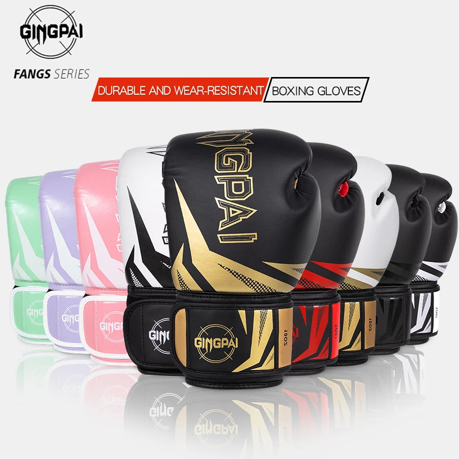 6 8 10 12 14 16oz Boxing Gloves Professional Muay Thai Guantes De Boxeo Free Fight MMA Sandbag Training Glove For Men Women