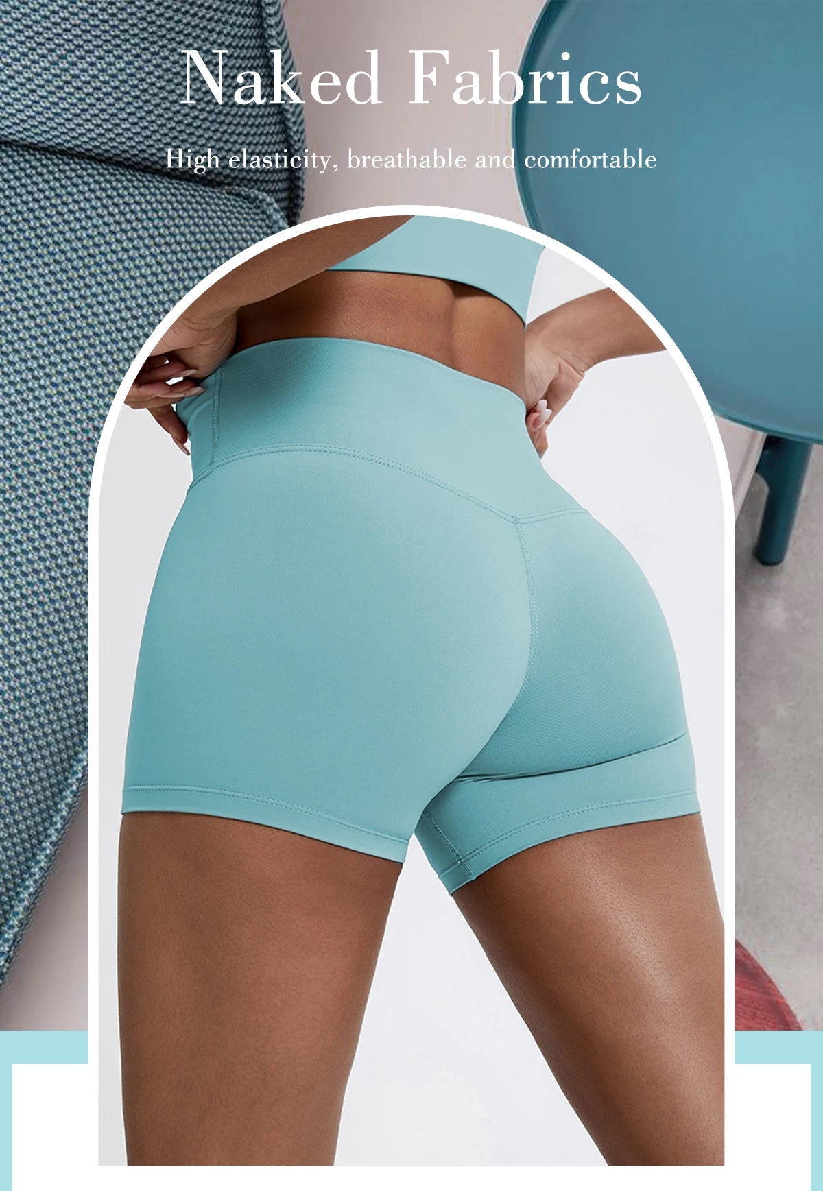 Hearuisavy Running Sports Shorts Women Buttock Lift Gym Leggings Women Cycling Slim Fit Workout Shorts High Waist Yoga Shorts