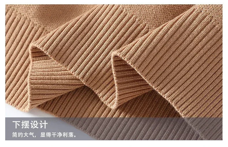 Casual Sweater Men Knitted Pullover Top Quality Spring Autumn Mens Handsome Fashion Cashmere Knitwear Male Clothing