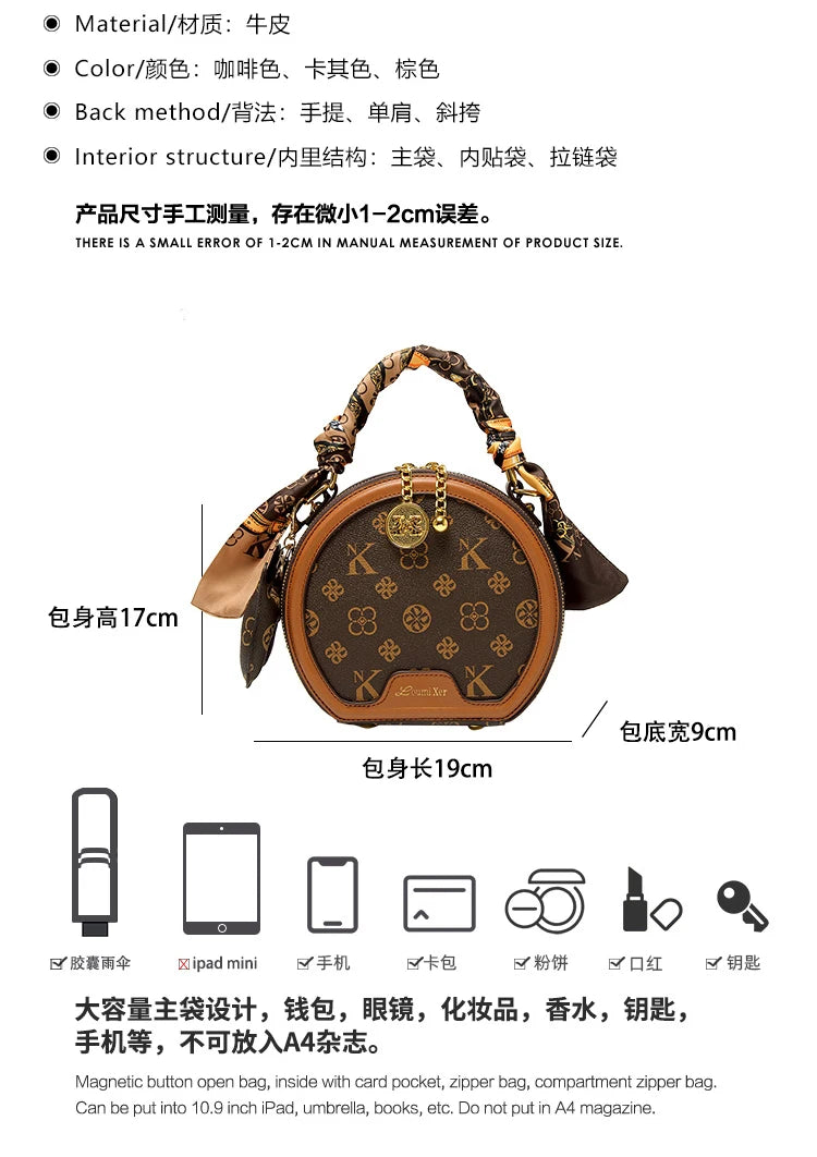 Women's handbag 2025 autumn and winter new item, high-end and high designer single shoulder crossbody bag, light luxury small