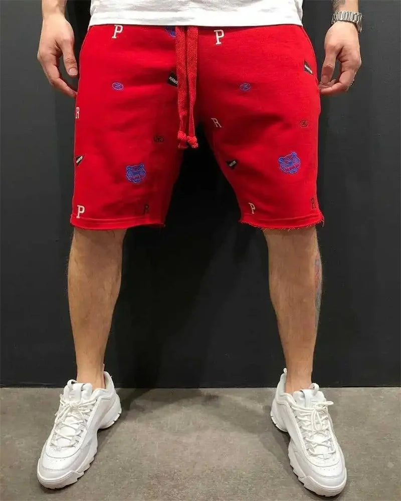 2024 New Spring Summer Men Cargo Shorts Relaxed Fit Breeches Bermuda sports Short Pants cotton Embroider Shorts Men's sweatpants