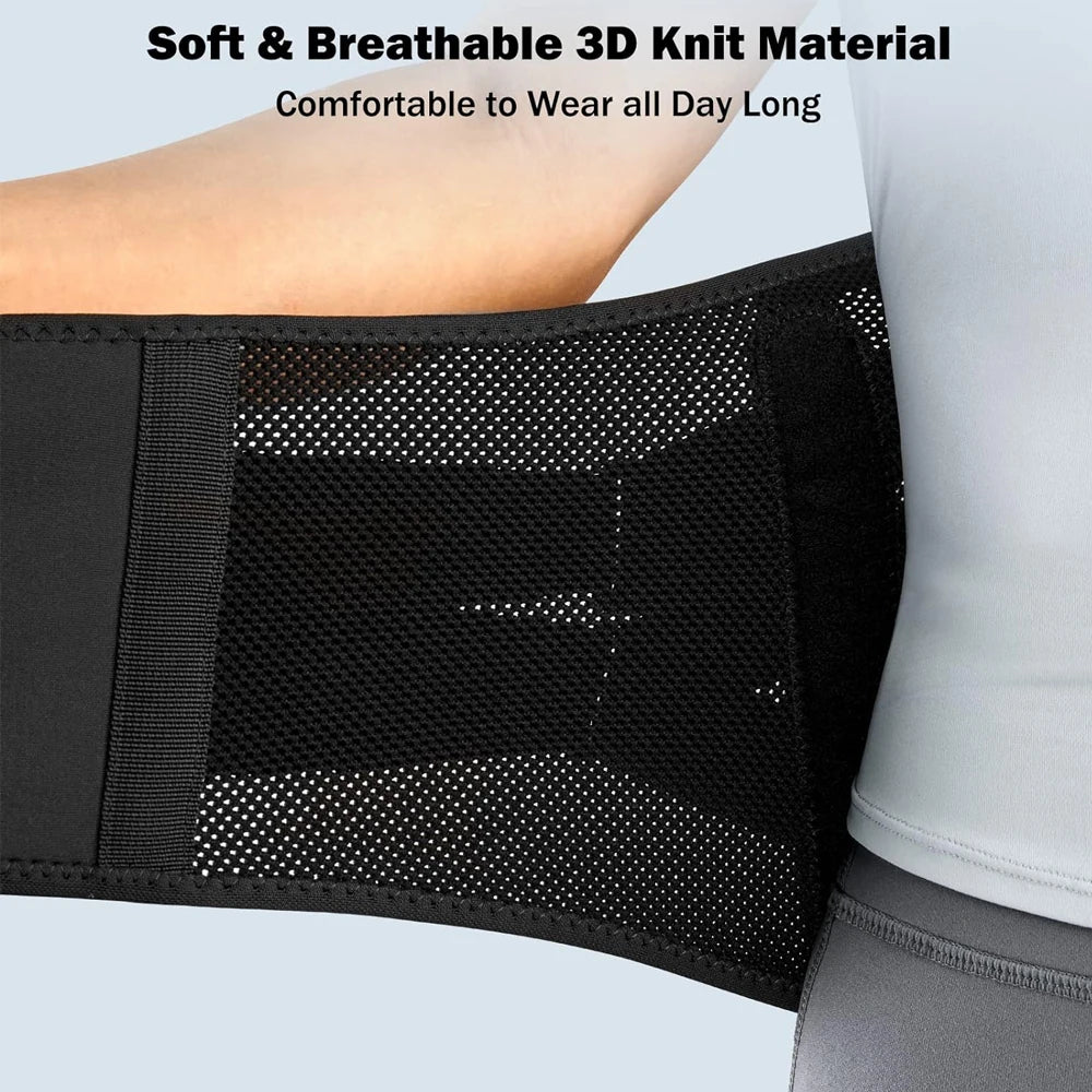 Back Brace for Lower Back Pain Women/Men,Back Support for Heavy Lifting with Ergonomic Lumbar Pad,Breathable Lumbar Support Belt