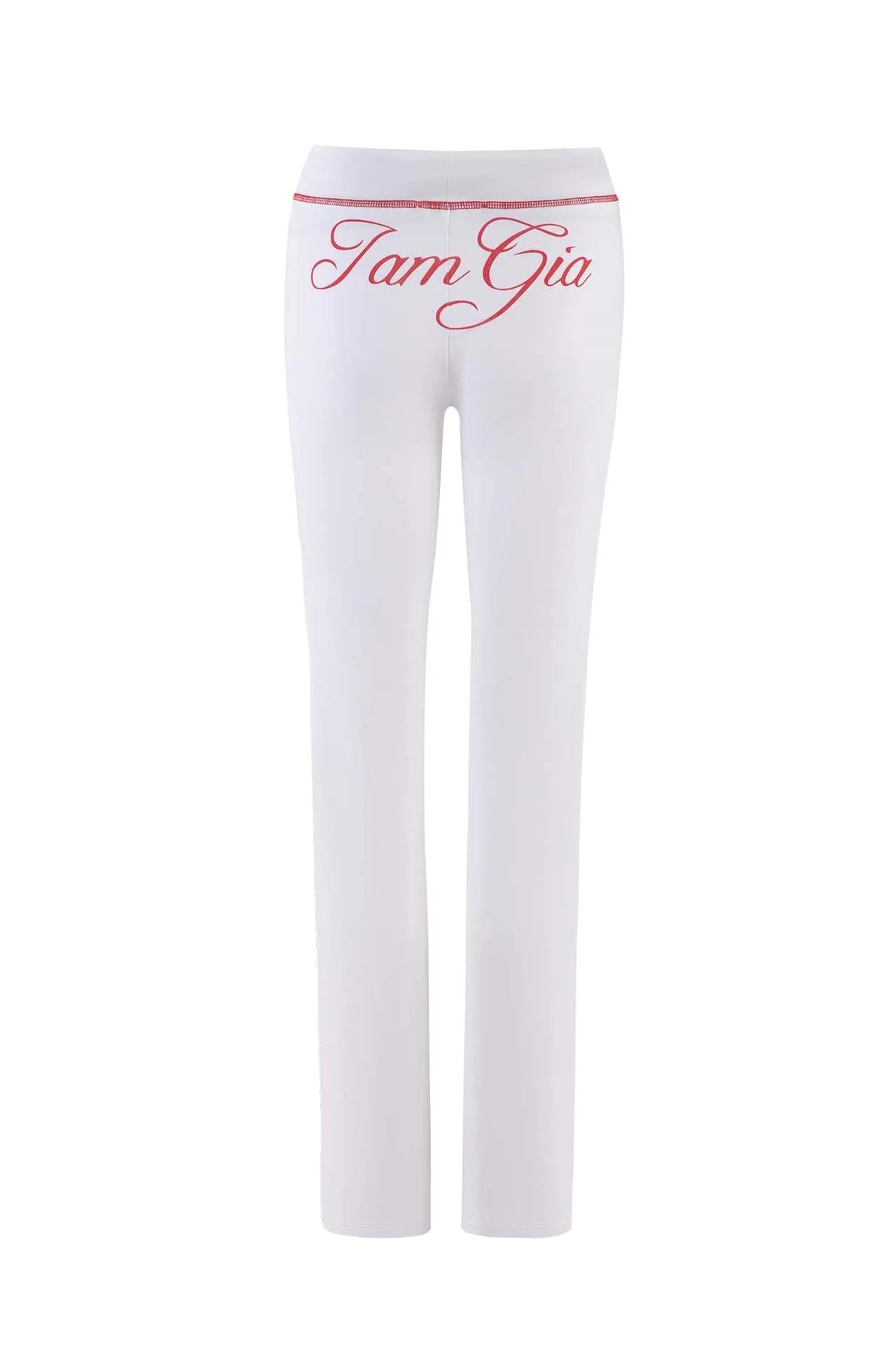 I.AM.GIA PINK zip-up cap long sleeve high spring top & low waist micro flared pants