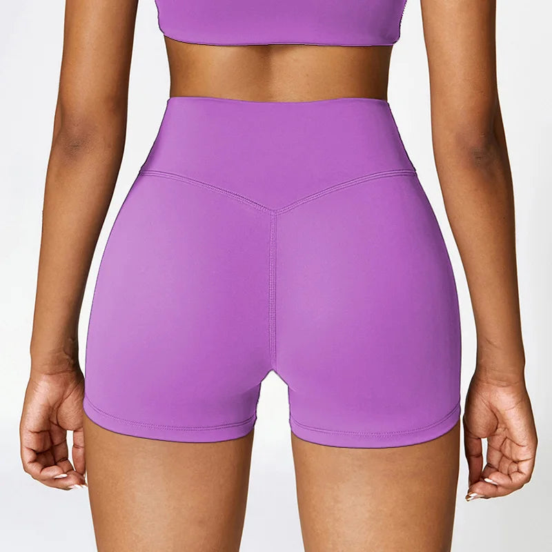 Women's sports Yoga shorts High waist hip lift fitness running cycling quick dry Breathable Yoga women's 3 points yoga shorts