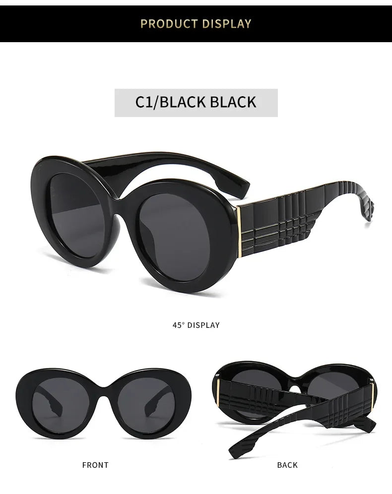 Europe and the United States street photos ins color sunglasses fashion trend catwalk sunglasses retro tortoiseshell glasses