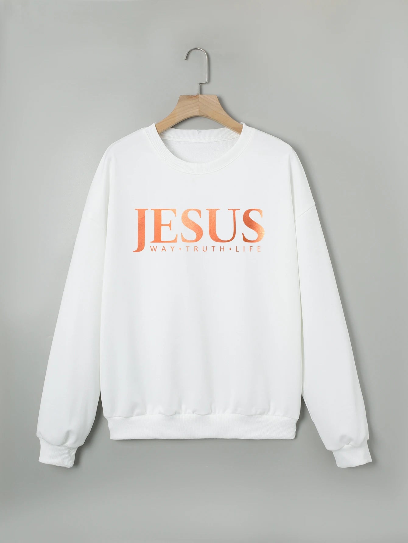 Women's sweatshirts JESUS letter print women clothing cheap clothes Y2K winter clothes women 2024 women's clothing promotion