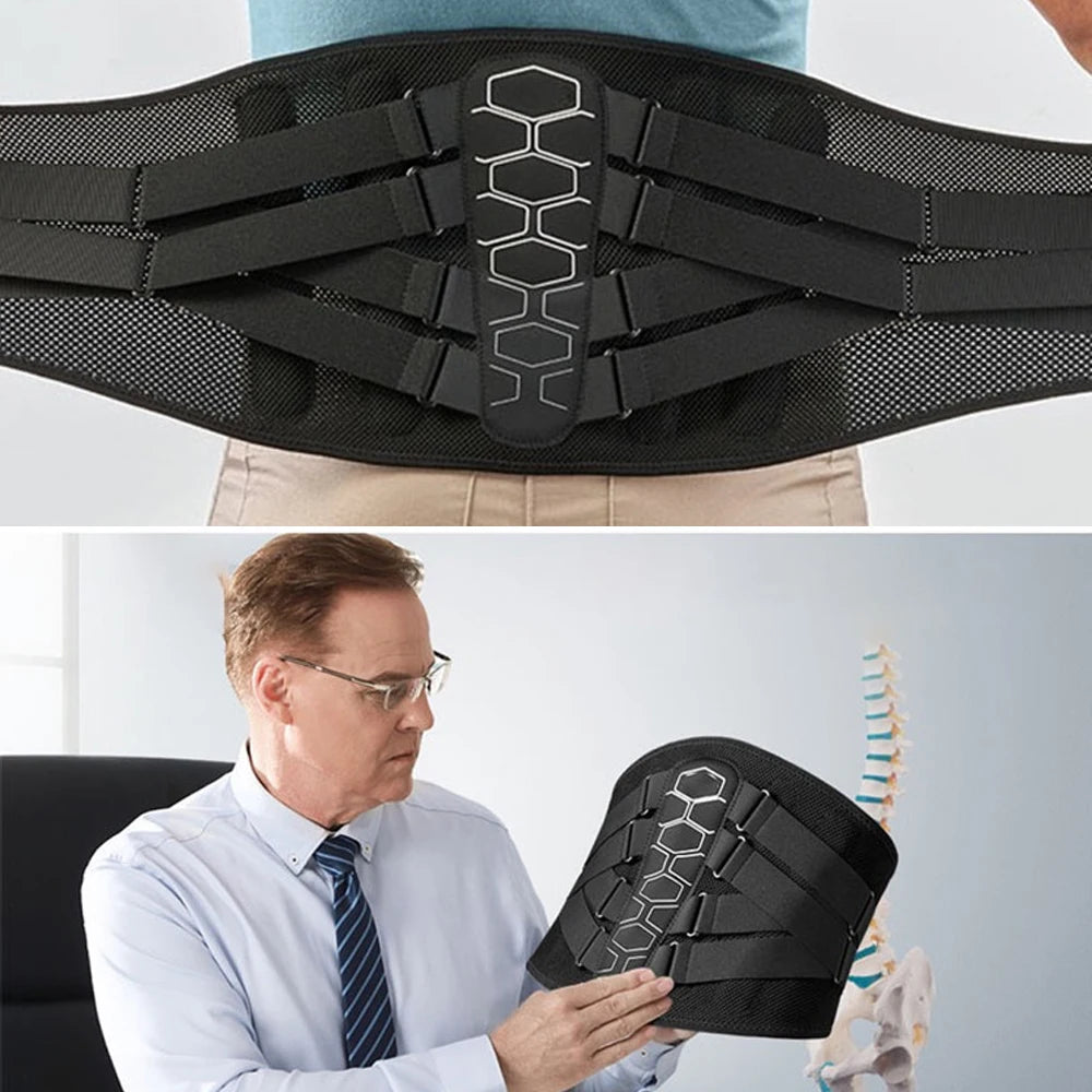 Back Brace for Lower Back Pain Women/Men,Back Support for Heavy Lifting with Ergonomic Lumbar Pad,Breathable Lumbar Support Belt