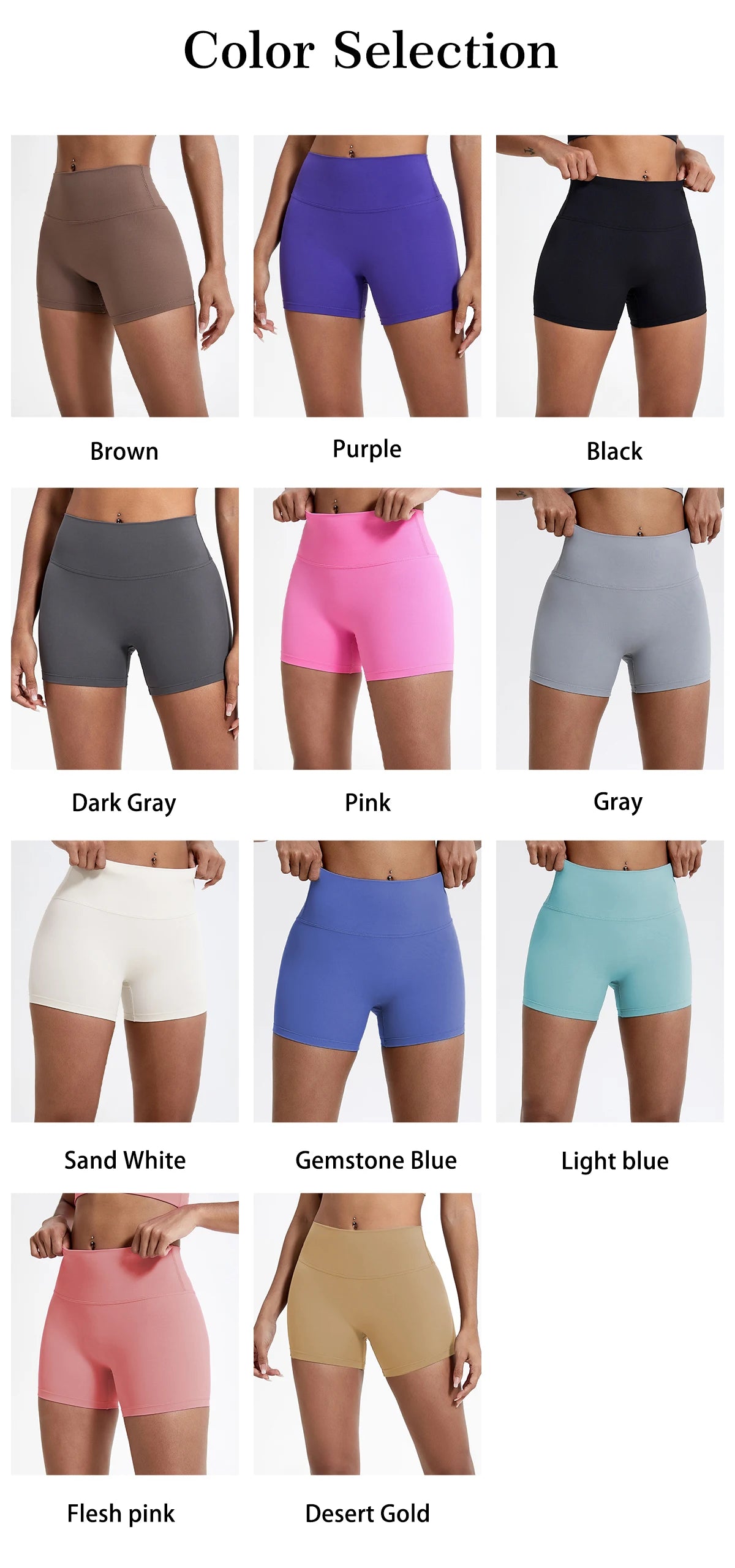 Hearuisavy Running Sports Shorts Women Buttock Lift Gym Leggings Women Cycling Slim Fit Workout Shorts High Waist Yoga Shorts