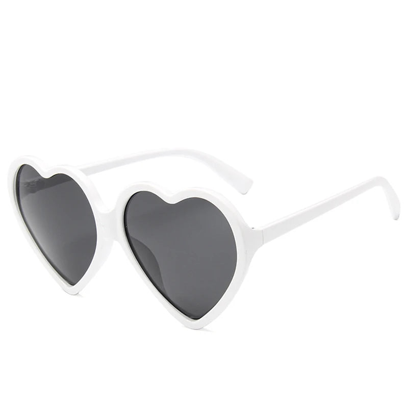 2024 New Trendy Big Heart Shape Sunglasses Women Sexy Fashion Oversized Sun Glasses For Female Male Party Travel Shades Eyewear