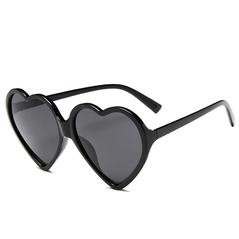 2024 New Trendy Big Heart Shape Sunglasses Women Sexy Fashion Oversized Sun Glasses For Female Male Party Travel Shades Eyewear