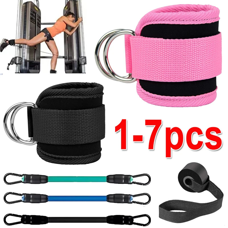 Resistance Band Set Workout Exercise Equipments Ankle Straps Fitness Yoga Elastic Fitness Bands For Home Gym Man And Woman Sport