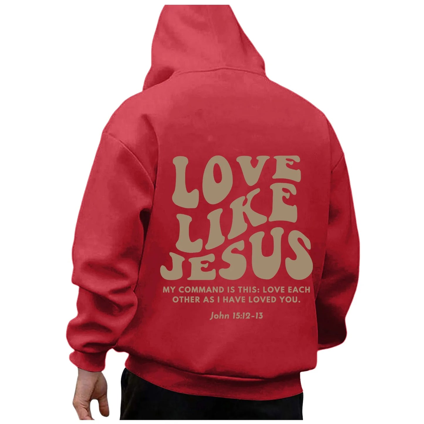 God Loves You Hoodies Men Christian Jesus Hooded Sweatshirts Long Sleeve Bible Verse Men'S Pullover Tops Y2k Hoodie Men Clothing