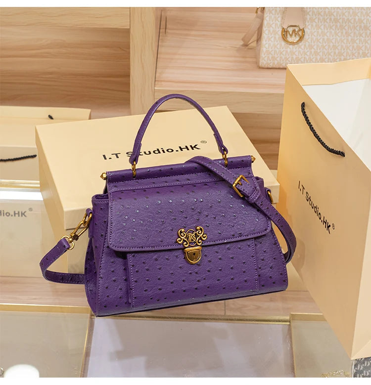 Women's handbag large capacity 2025 new autumn and winter high-end feeling light luxury designer fashionable shoulder crossbody