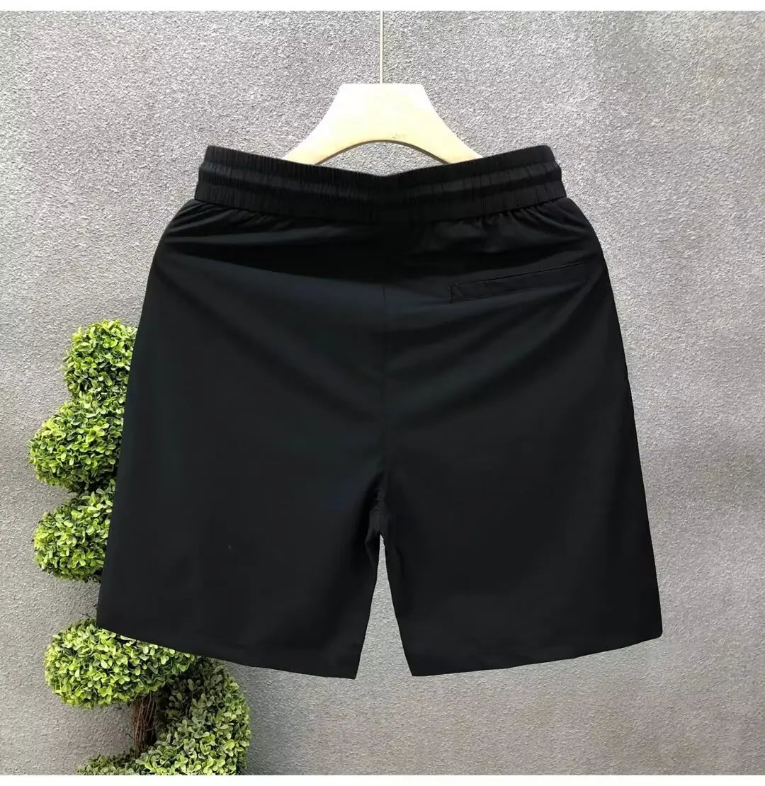 American Gym Shorts High Quality Men's Shorts Summer Fashion White Sports Short Pants High Street Men's Clothing Streetwear 2024