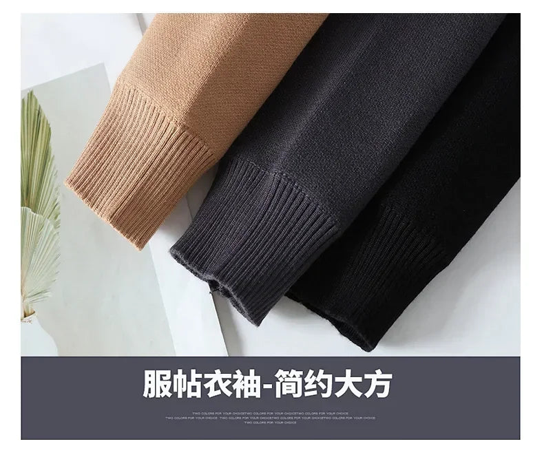 Casual Sweater Men Knitted Pullover Top Quality Spring Autumn Mens Handsome Fashion Cashmere Knitwear Male Clothing