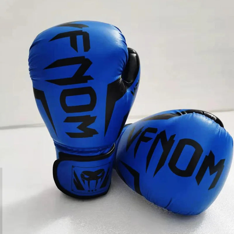 6/8/10/12/16Oz Professional Sanda Muay Thai Fighting Gloves Kids Adult Boxing Gloves for Men Women Pu Taekwondo Punching Gloves