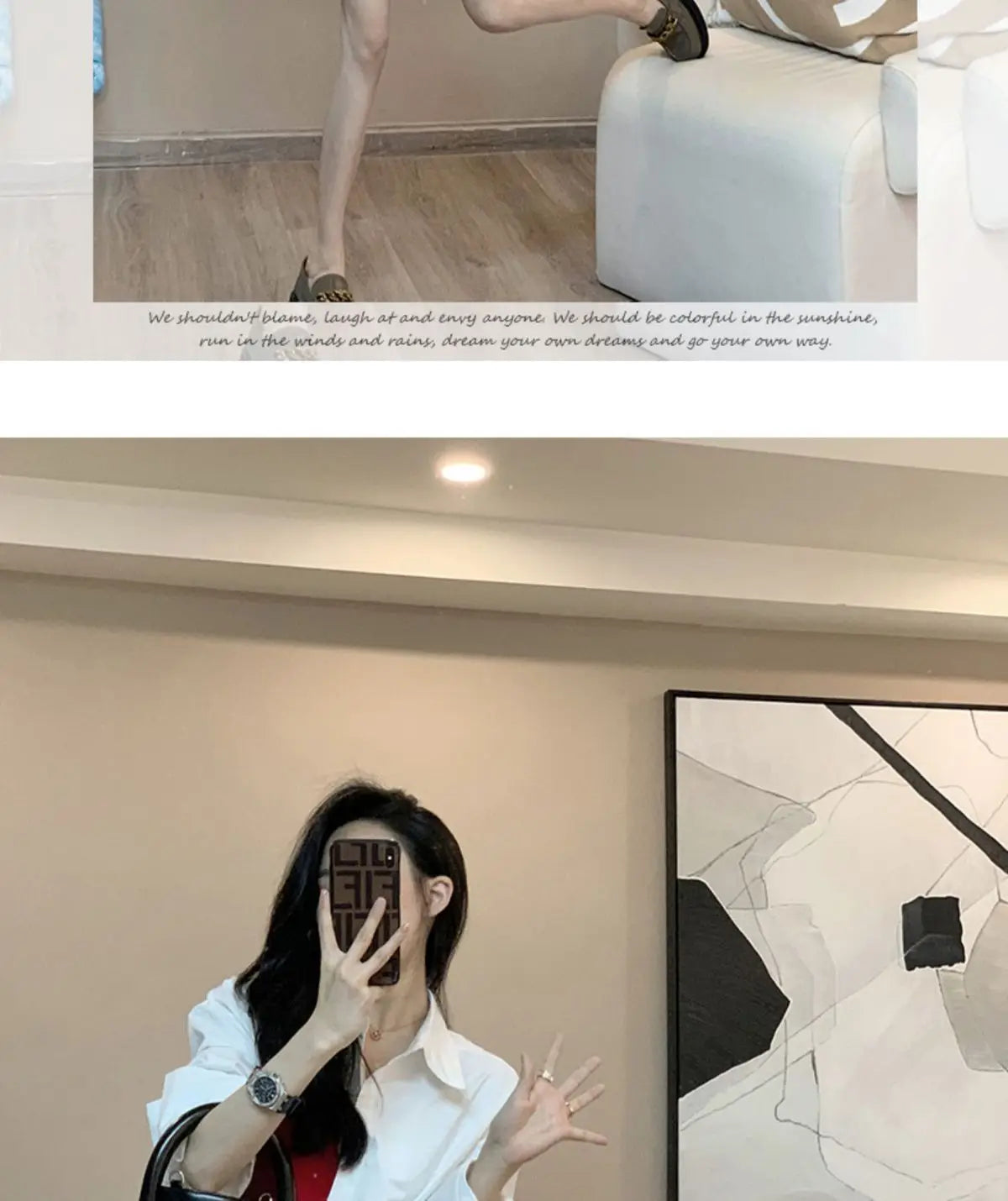 Shirt for women in spring and autumn new Korean style design niche fashion western-style white chic top