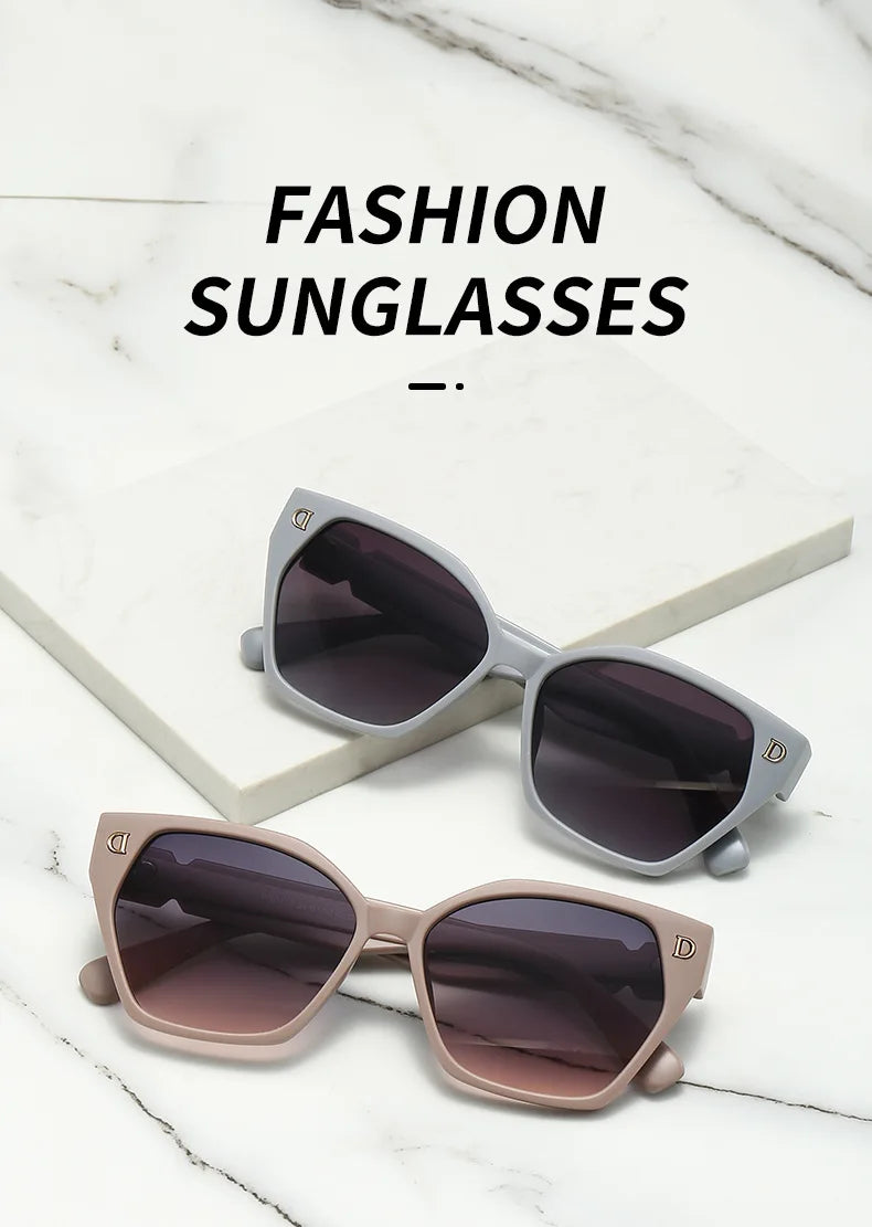 New Fashion Luxury Brand Women Sunglasses For Men Stylish Cateye Glamour Female Sun Glasses Trend Female Shades Glamour Eyewear