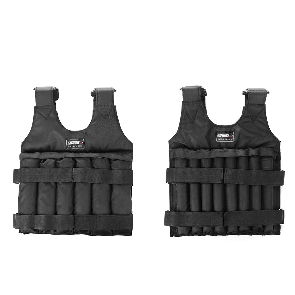 3/15/20/35/50kg Loading Weight Vest Jacket Sand Clothing for Running Training Fitness Equipment Adjustable Waistcoat Jackets