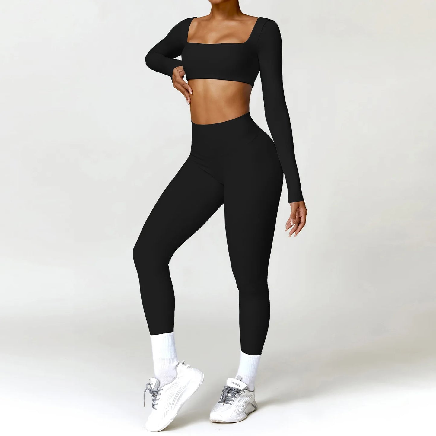 2 PCS Yoga Set Gym Clothes Sportswear Yoga Suits For Women Fitness Set Workout Tracksuits Sports Bra Gym Leggings Wear Athletic