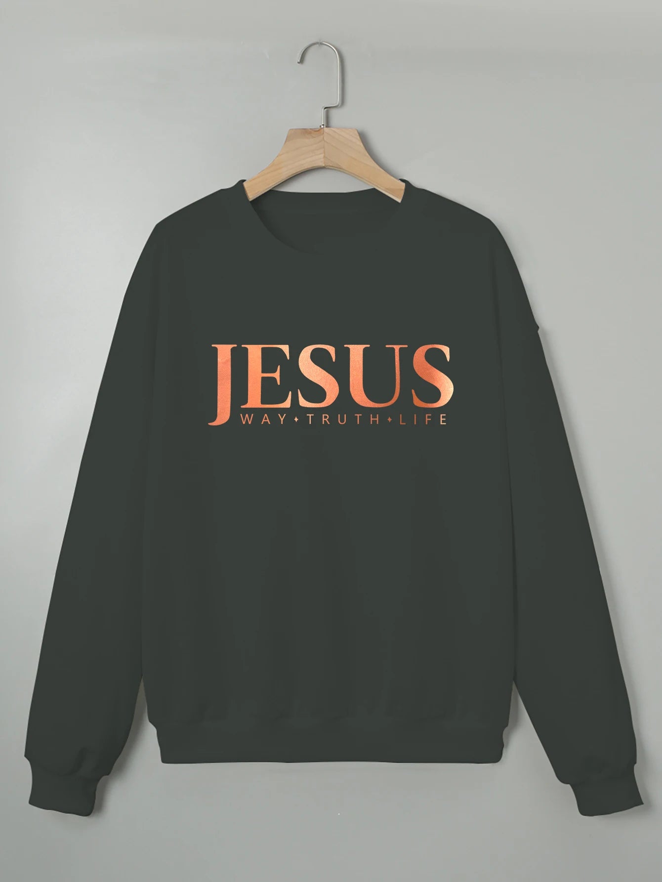 Women's sweatshirts JESUS letter print women clothing cheap clothes Y2K winter clothes women 2024 women's clothing promotion