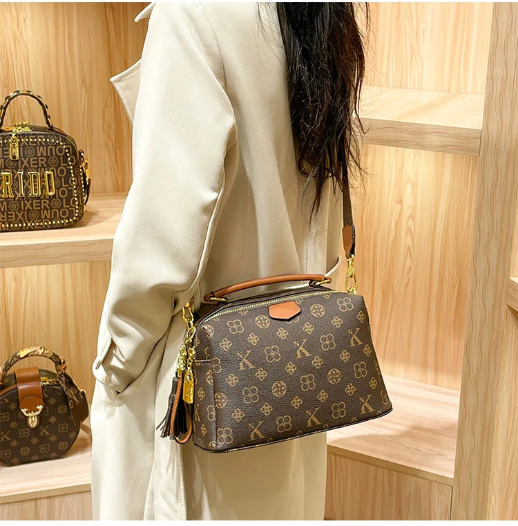 Women's handbag 2025 new autumn and winter designer shoulder crossbody bag, fashionable and high-end pillow bag